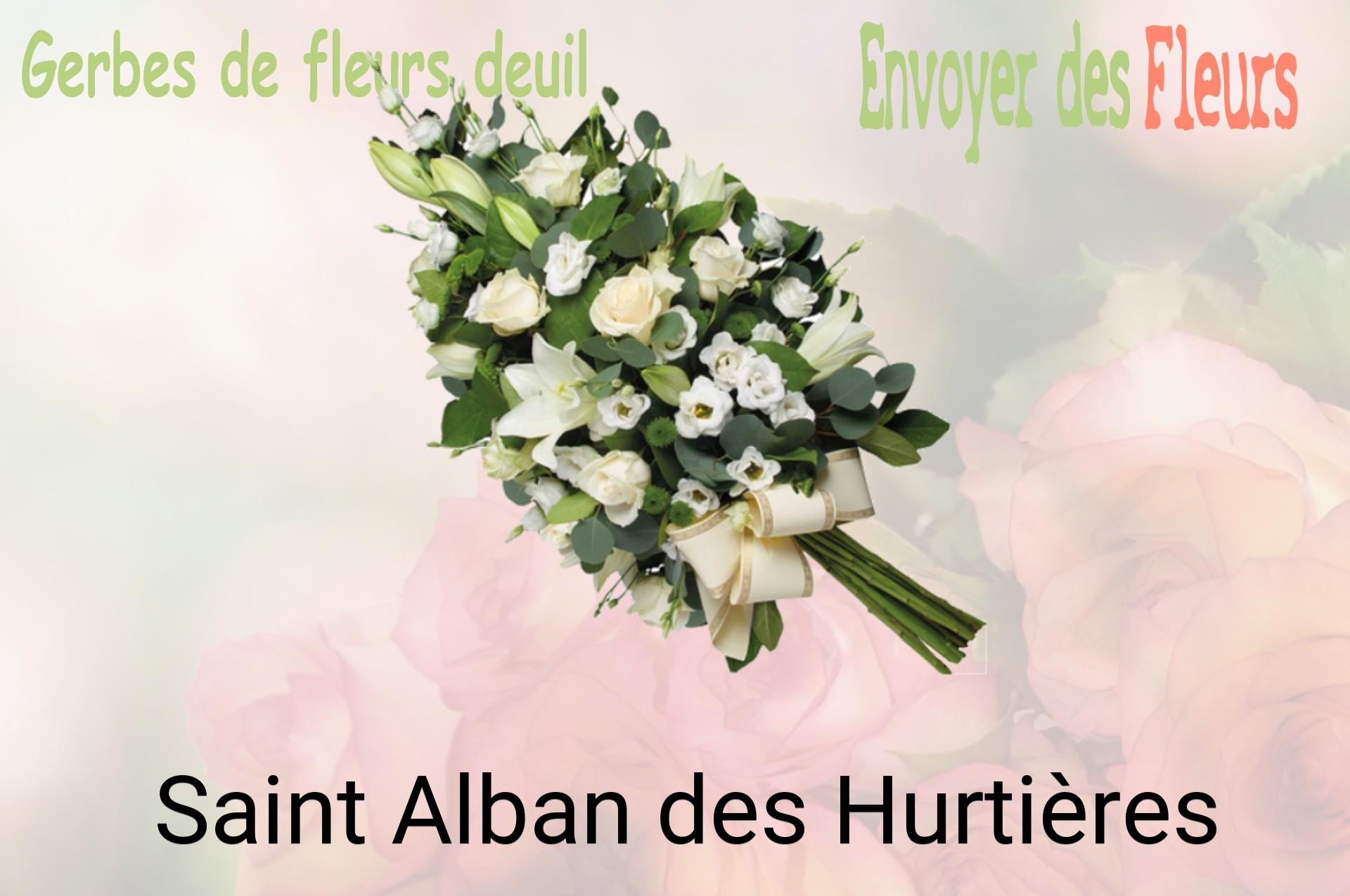 Gerbe de fleurs de deuil livrée à Saint-Alban-des-Hurtières